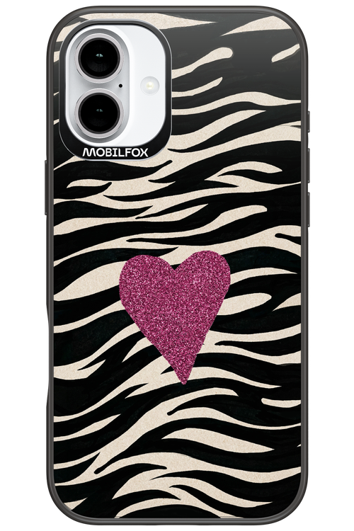 Zebra Heart 2.0 - Apple iPhone 16 Plus