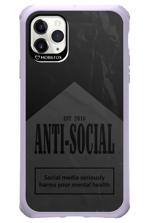 ANTI-SOCIAL (BLVCK) 2.0 - Apple iPhone 11 Pro Max