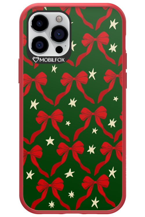 Bow & Stars (Green) - Apple iPhone 12 Pro