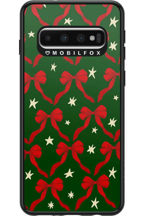 Bow & Stars (Green) - Samsung Galaxy S10