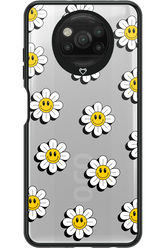 Smiley Flowers Transparent - Xiaomi Poco X3 Pro