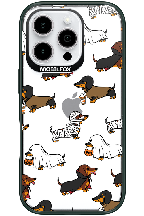Scary Dachshund (Transparent) - Apple iPhone 16 Pro