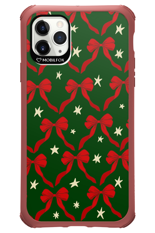 Bow & Stars (Green) - Apple iPhone 11 Pro Max