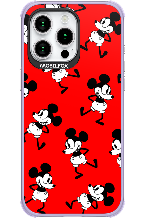 Iconic Mouse (red pattern) - Apple iPhone 15 Pro Max