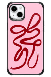 Burgundy Bow - Apple iPhone 15 Plus