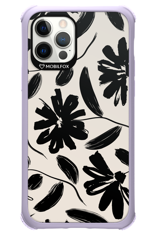 Monochrome Flowerss - Apple iPhone 12 Pro