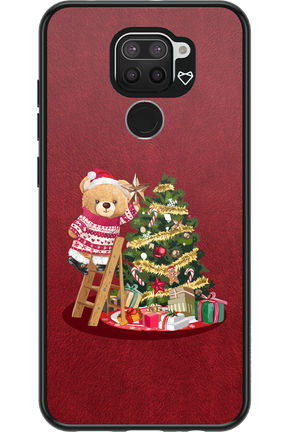 Christmas Bear (Burgundy) - Xiaomi Redmi Note 9