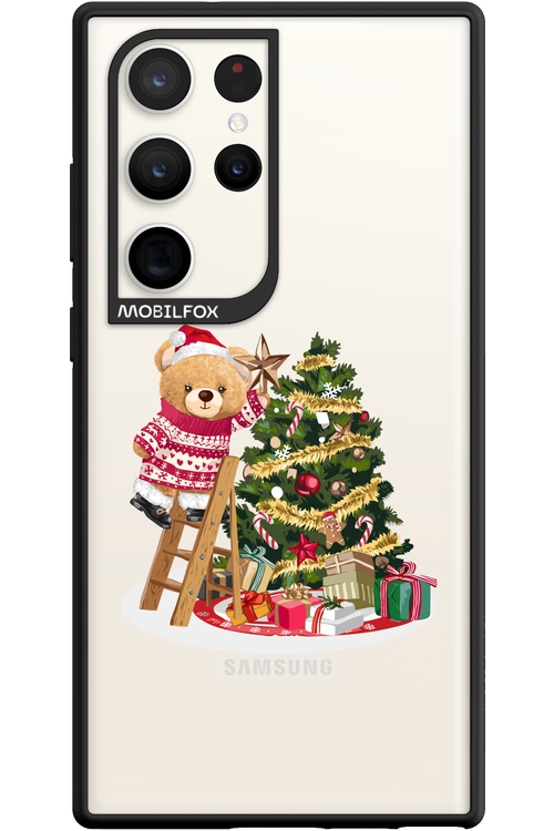 Christmas Bear (Transparent) - Samsung Galaxy S23 Ultra