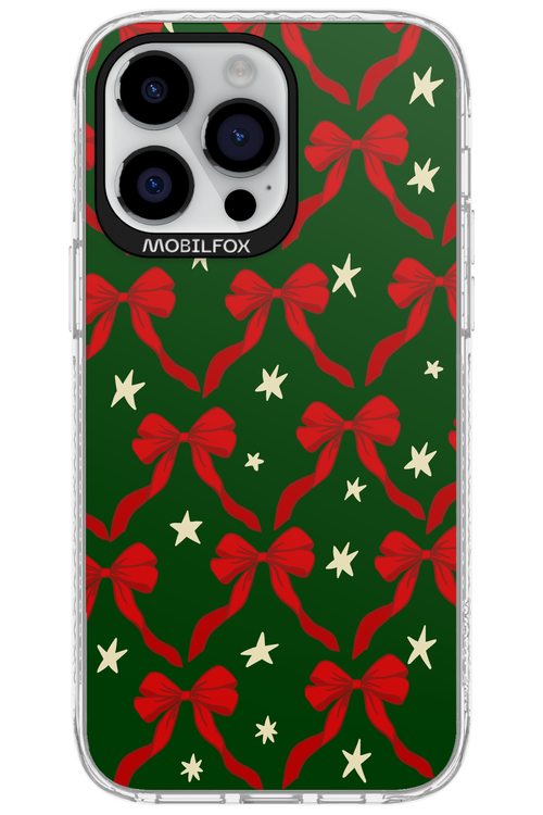 Bow & Stars (Green) - Apple iPhone 14 Pro Max