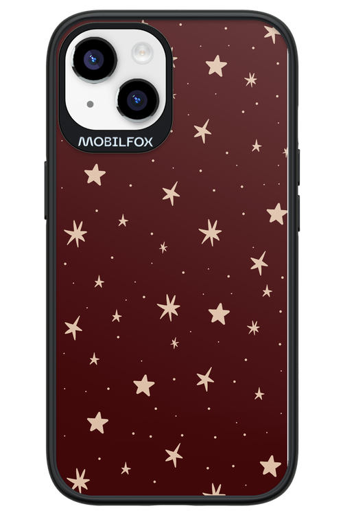 Burgundy Stars - Apple iPhone 14