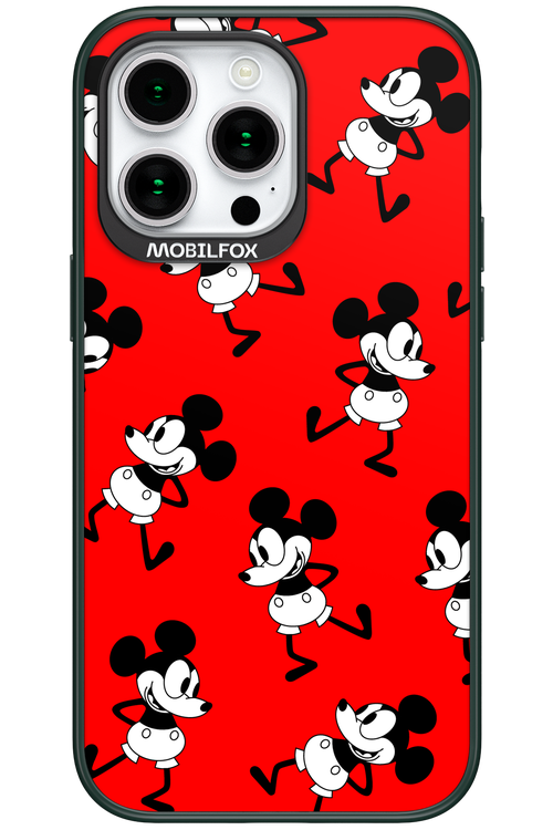 Iconic Mouse (red pattern) - Apple iPhone 15 Pro Max