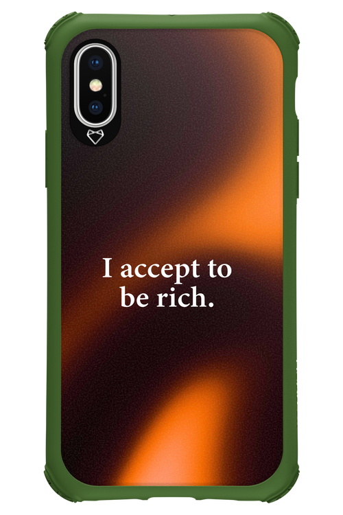 I accept to be rich - Apple iPhone X