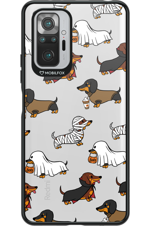 Scary Dachshund (Transparent) - Xiaomi Redmi Note 10S