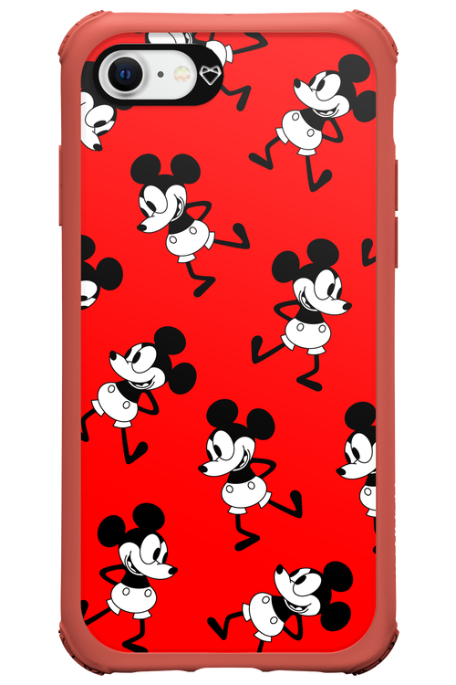 Iconic Mouse (red pattern) - Apple iPhone 8