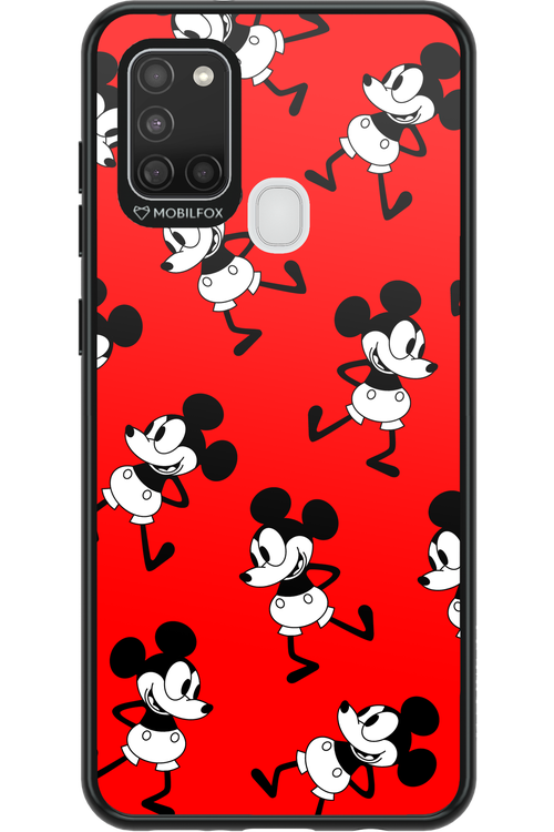Iconic Mouse (red pattern) - Samsung Galaxy A21 S