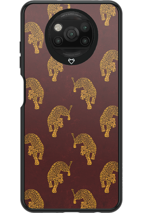 Burgundy Leopard Pattern - Xiaomi Poco X3 NFC