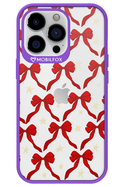 Bow & Stars (Transparent) - Apple iPhone 13 Pro