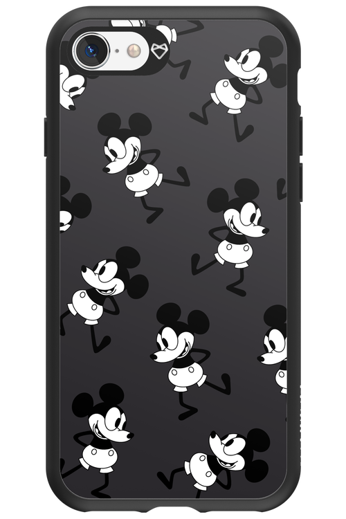 Iconic Mouse (antracite pattern) - Apple iPhone 8