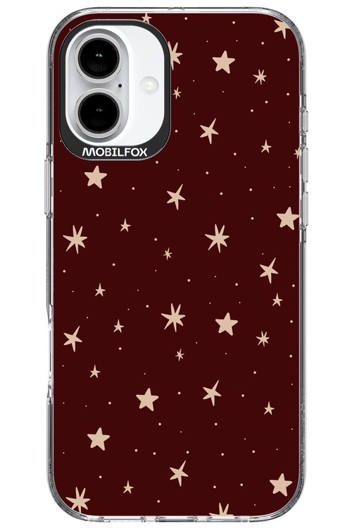 Burgundy Stars - Apple iPhone 16 Plus