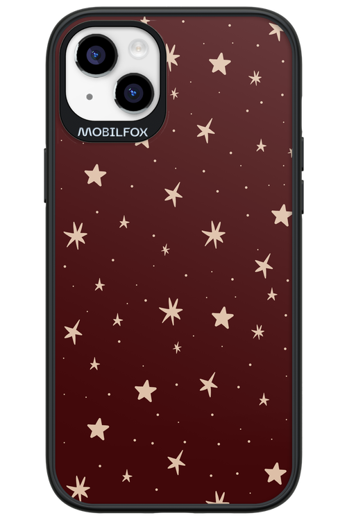 Burgundy Stars - Apple iPhone 14 Plus