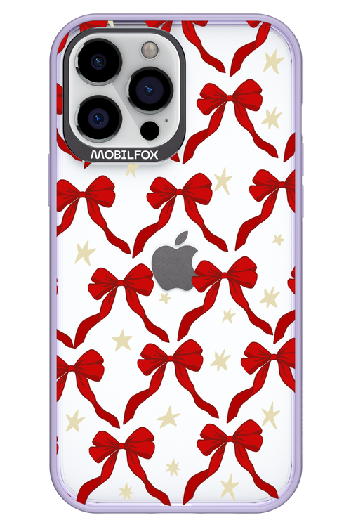 Bow & Stars (Transparent) - Apple iPhone 13 Pro Max