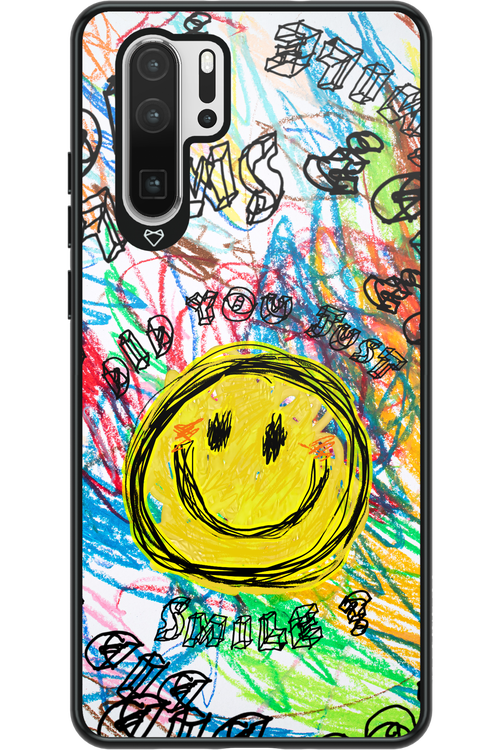 Crayon Smiley Colorful - Huawei P30 Pro