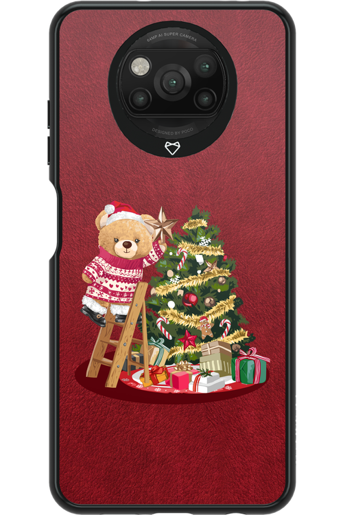 Christmas Bear (Burgundy) - Xiaomi Poco X3 NFC