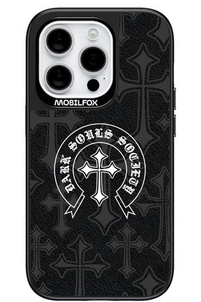 Dark Souls Society (Leather) - Apple iPhone 14 Pro