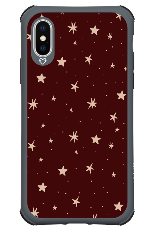 Burgundy Stars - Apple iPhone XS