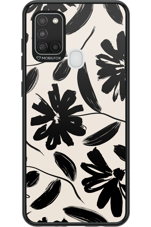 Monochrome Flowerss 2.0 - Samsung Galaxy A21 S