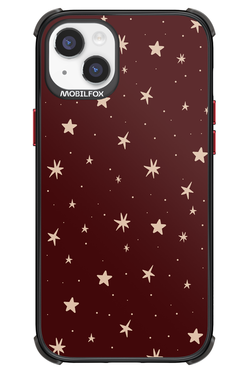 Burgundy Stars - Apple iPhone 14 Plus