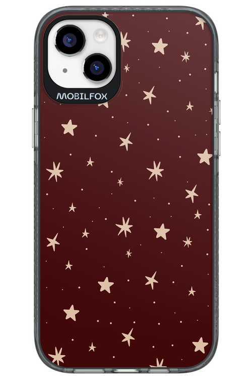Burgundy Stars - Apple iPhone 14 Plus