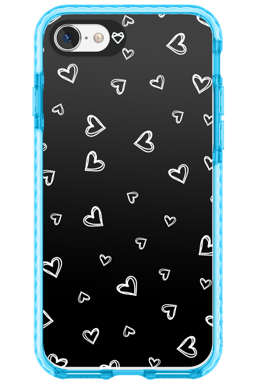 Monochrome Hearts 2.0 - Apple iPhone SE 2022