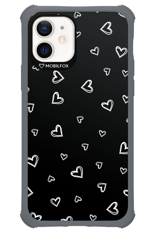 Monochrome Hearts 2.0 - Apple iPhone 12