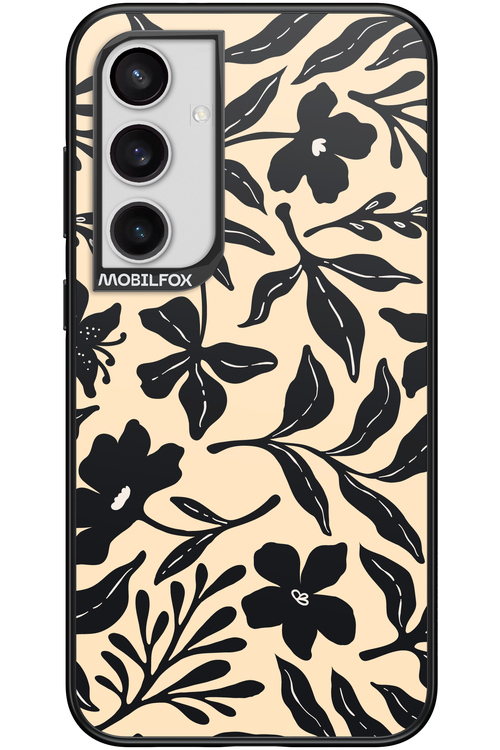 Black Flowers 2.0 - Samsung Galaxy S24+