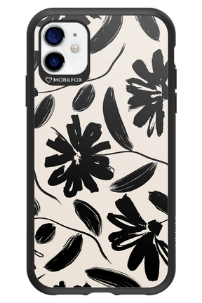 Monochrome Flowerss 2.0 - Apple iPhone 11