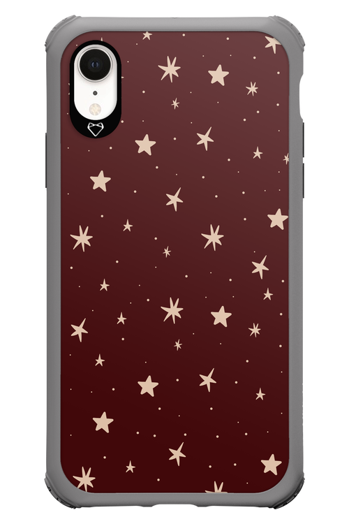 Burgundy Stars - Apple iPhone XR