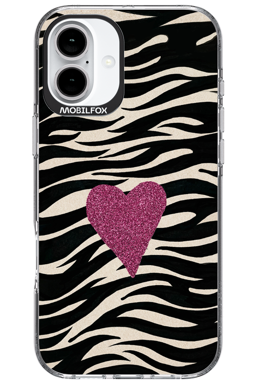 Zebra Heart 2.0 - Apple iPhone 16 Plus