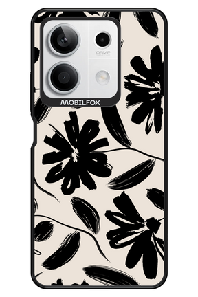 Monochrome Flowerss - Xiaomi Redmi Note 13 5G
