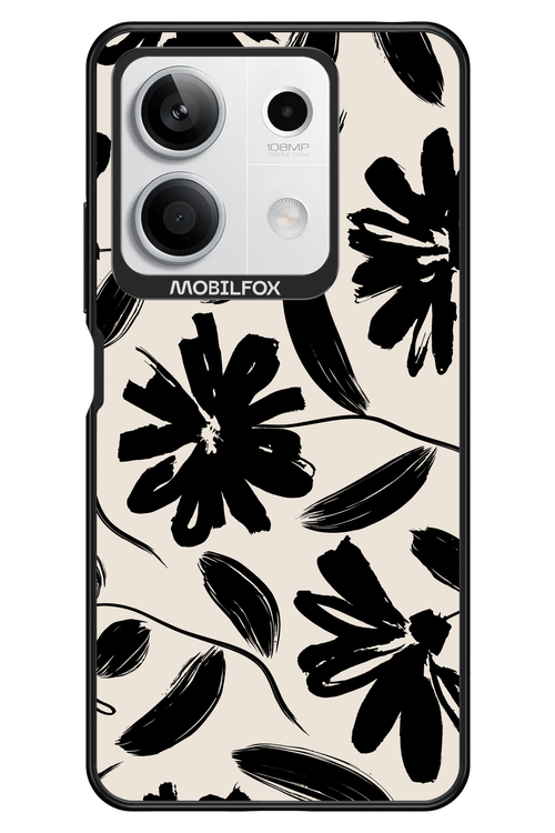 Monochrome Flowerss - Xiaomi Redmi Note 13 5G