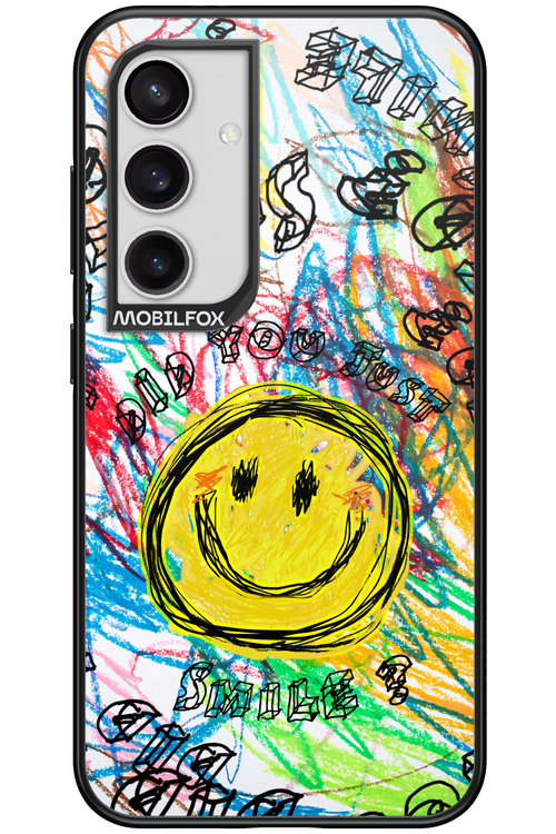 Crayon Smiley Colorful - Samsung Galaxy S24