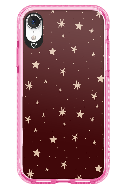 Burgundy Stars - Apple iPhone XR
