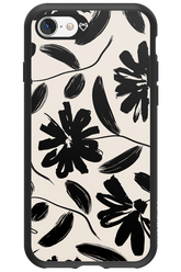 Monochrome Flowerss - Apple iPhone SE 2022