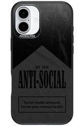 ANTI-SOCIAL (BLVCK) 2.0 - Apple iPhone 16 Plus