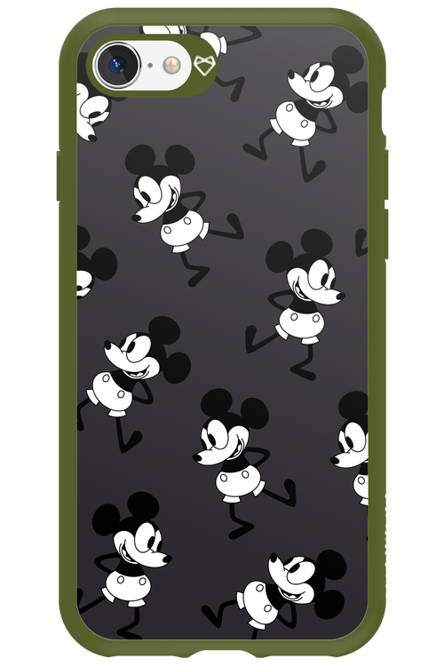 Iconic Mouse (antracite pattern) - Apple iPhone 8