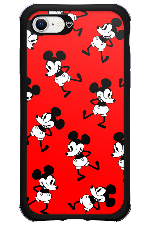 Iconic Mouse (red pattern) - Apple iPhone 8