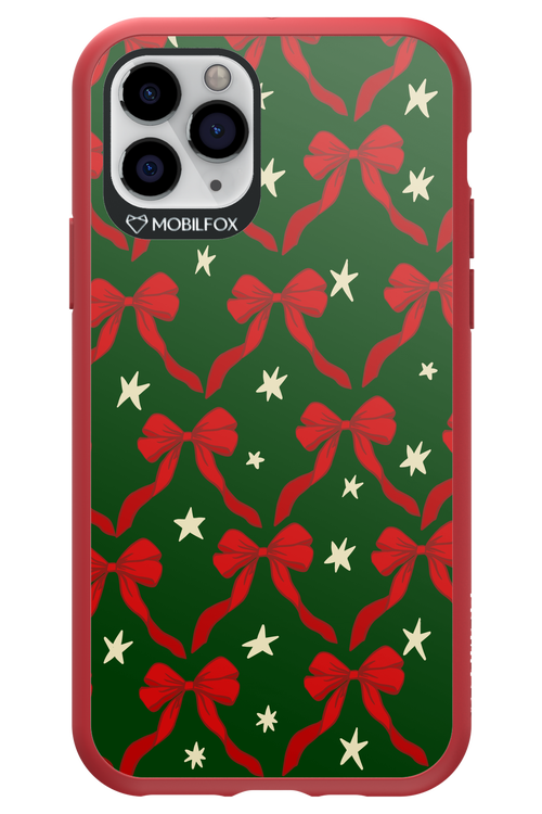 Bow & Stars (Green) - Apple iPhone 11 Pro