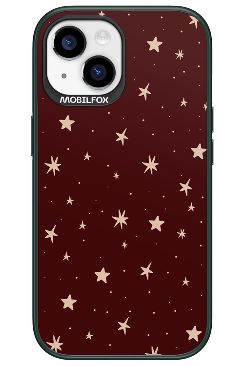 Burgundy Stars - Apple iPhone 15