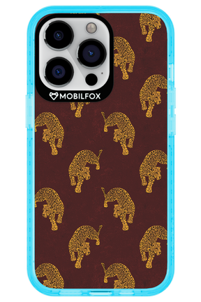Burgundy Leopard Pattern - Apple iPhone 13 Pro