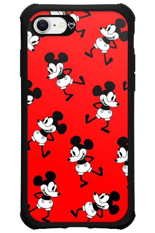 Iconic Mouse (red pattern) - Apple iPhone 8